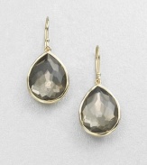 From the Rock Candy® Collection. Faceted pyrite doublet in a teardrop shape set in radiant 18k gold. 18k goldPyrite doubletDrop, about .7Hook backImported 