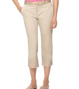 Crisp capris make any ensemble look put-together - try these from Charter Club. A straight leg and flattering fit make these must-haves for any spring wardrobe!