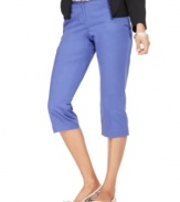 Lean and elegant, Style&co.'s classic capri pants feature a removable skinny belt as the finishing touch!