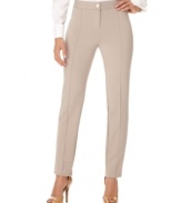 In a ultra-stretchy ponte fabric, these Alfani skinny trousers are chic yet comfortable!