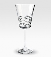 Rounded cuts lend dimension and detail to this elegant glass handcrafted in France from weighty, full-lead crystal. From the Lola Collection9 highHand washMade in France