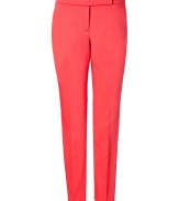 Bring some sophistication to your workweek look with these chic tailored pants from Hugo - Side and back slit pockets, hidden hook closure - Slim fit, ankle length - Pair with a sleek button-down, matching blazer, and dress shoes for an office-to-evening ensemble