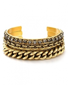 Elizabeth Cole Three Chain Cuff