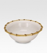 An elegant, extremely versatile cereal bowl in lasting ceramic stoneware with handpainted bamboo detail. From the Classic Bamboo Collection16-oz. capacity2½H X 6½ diam.Ceramic stonewareDishwasher safeImported 