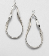 From the Miss Havisham Bel Air Collection. A twisted teardrop design with sparkling Swarovski crystal accents. Rhodium-platingSwarovski crystalsDrop, about 3.25Hook backImported