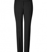 Bring some sophistication to your workweek look with these chic tailored pants from Hugo - Side and back slit pockets, hidden hook closure - Slim fit, ankle length - Pair with a sleek button-down, matching blazer, and dress shoes for an office-to-evening ensemble