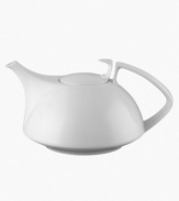 Simply smooth and modern in crisp white porcelain, the TAC 02 teapot offers a timeless balance of form and function. With a unique geometric handle, hooked lid and shape inspired by ancient Chinese tea bowls.