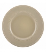 Elegance comes easy with these Fair Harbor dinner plates from kate spade new york. Durable stoneware in a serene sandy hue is half glazed, half matte and totally timeless.