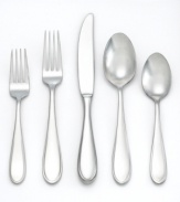 A defined teardrop shape and polished finish give the Austen flatware set from Yamazaki a sense of easy elegance that's ideal for every day. Service for eight and coordinating serveware help you set casual tables in a snap.