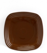 With the chip-resistant durability and fun colors you expect of square plates from Fiesta, the Square luncheon plate has a bold new shape that's worth celebrating. Ridged edges and a glossy finish bring out all the right angles.