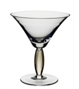 Bring contemporary refreshment to casual tables with the New Cottage martini glass. An amber-hued stem and fluted texture add interest to an already-stylish silhouette. From Villeroy & Boch.