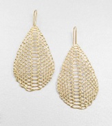 EXCLUSIVELY AT SAKS.COM From the Serpentine Collection. An exotic yet minimalist style featuring a open, snakeskin-inspired design. 18k goldplated sterling silverDrop, about 2.2514k gold hook backImported 