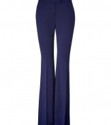 Perfect for a seamless transition from busy office days to chic city cocktails, Rachel Zoes royal tuxedo trousers are a festive choice guaranteed to add a glamorous edge to your outfit - Side and back slit pockets, zip fly, hidden hook and bar closure, satin tuxedo stripes - Tailored fit, flared leg - Team with button-downs and heels, or go all out and wear as a suit