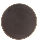 Rich chocolate hues and a dashing coupe shape give this collection from Calvin Klein undeniably chic style. The Tonal Edge dinner plates feature lush brown glaze over fine porcelain with a matte bisque rim to create a duality of color.