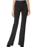 The ease of pull-on styling with a fashionable flared leg makes these INC pants a must-have!