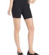 Pep up your workout with these active shorts from Ideology! The slim, stretchy fit lets them move with you during dance classes, yoga or running.