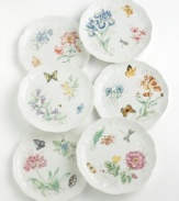 Mix and match different dinner plates with floral and butterfly Lenox patterns to create a unique customized dining experience. In dishwasher-safe bone china. Qualifies for Rebate