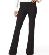 With just the right amount of stretch, these bootcut pants from Studio M ensure a sleek fit every time.