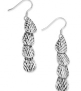 Add a touch of sparkle. Giani Bernini's four-tier drop earrings features a sparkle cut for extra shine. Set in sterling silver. Approximate drop: 2 inches. Approximate width: 1/4 inch.