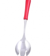 Stir up and dish out the fun with this slotted spoon from Fiesta's serveware collection. Durable, chip-resistant ceramic in bold solid hues offers endless opportunities to brighten up your table.