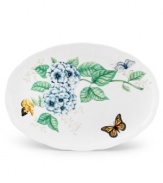 Serving pieces coordinate with the mix-and-match dinnerware for a complete customized collection. In varied floral and butterfly designs. Measures 16. Qualifies for Rebate