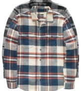 Pick up a few plaid habits. This shirt from LRG is the modern man's casual wear.