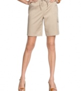 Karen Scott's laid-back shorts are wardrobe staples. They look great with just a basic tee!