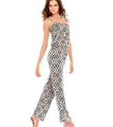 Whether you're wearing it as a coverup at the beach or out on the town with your highest heels, INC's jumpsuit will make heads turn!