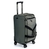 Recessed extra long locking trolley handle made of aircraft grade aluminum with one button operation, for ease of use. Reinforced corners and kickplate offer additional protection against wear. Fully lined interior with tie down straps to keep your clothing wrinkle free. Integrated privacy ID tag. TSA accepted lock.