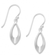 Sleek elegant drops. Giani Bernini's smooth teardrop earrings feature an open-cut design in sterling silver. Approximate drop: 1 inch.