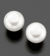 Beautiful cultured freshwater pearl (11 mm) earrings perfect for your polished look.