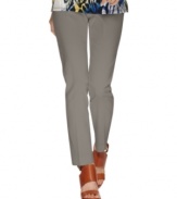 Style&co.'s cropped pants feature a streamlined silhouette and extra tummy control to ensure a smooth look!