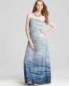 Hard Tail Dress - Printed Strapless Maxi Dress