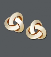 Simple studs provide the perfect complement to any look. Earrings crafted in 14k gold. Approximate diameter: 1/2 inch.