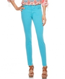 In a bright blue wash, these colored-denim Else Jeans skinny jeans are an absolute must-have for spring!