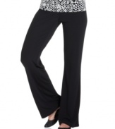 Charter Club's flare-leg pants offer a flattering fit and versatile silhouette that goes with everything from printed tees to sequined tunics!