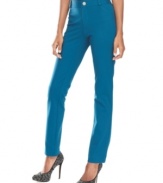 Designed in the richest hue, these petite straight leg pants from INC master refined, trend-right style.