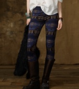 Denim & Supply Ralph Lauren's stretch legging is sleek and contoured for an ultra-flattering fit and is rendered in a heritage-inspired artisan print.