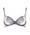 Dainty and enticing, this lace-laden La Perla bra will add a sexy kick to any look - Underwire, soft cups, satin trim, adjustable straps, back hook and eye closures - Perfect under evening ensembles or pared with matching panties for stylish lounging