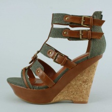 JP Originals Karina Open Toe Gladiator Wedge