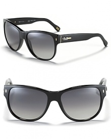 Go for a hip style in these wayfayer sunglasses with signature logo at temples from D&G.