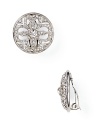 Say I do to sparkle. With a floral design and classic shape, Carolee's button earrings vow to wow.