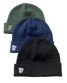 Winter weather gets some throwback style with this beanie from LRG.