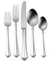 The antique-style Juilliard flatware set from Oneida appeals to traditional tastes with a delicately fluted handle and, in 18/10 stainless steel, will stay shiny and bright despite regular dishwasher cleaning.