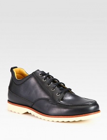 A handsome addition to your footwear collection that extends from office-wear to weekend-wear; constructed in smooth, structured leather with a contrasting rubber sole for a complementary, yet comfortable finish.Leather upperLeather liningPadded insoleRubber soleImported