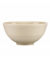 Elegance comes easy with the Fair Harbor fruit bowl, a perfect pick for sliced peaches or berries and cream. Durable stoneware in a serene sandy hue is half glazed, half matte and totally timeless.