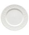 Dressed in elegant white-on-white with an embossed vine motif and interior glaze, the dinner plates from Lenox's Opal Innocence Carved collection of dinnerware and dishes get your table set for refined dining every day. Qualifies for Rebate