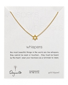 Talk about charm: Slip on this 14-karat gold dipped necklace from Dogeared, a gleaming reminder of your faith.