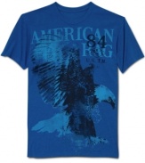 Let your weekend style take flight with this cool graphic tee from American Rag.