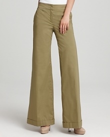 Escada Pants - Teksin Stretch Wide Legs